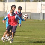 Aitor en un entrenamiento.