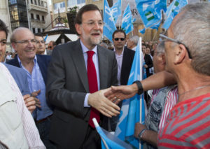 Mariano Rajoy, durante una de sus visitas a Huelva. (Foto: Julián Pérez)