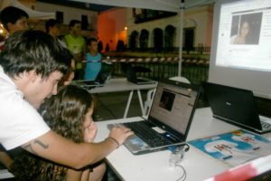 Un momento del desarrollo de la Semana Joven en Cartaya.