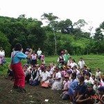 Ayuda humanitaria a niños nicaragüenses.