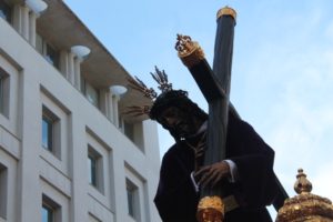 El Nazareno en la Placeta en la mañana del Viernes Santo. (Celia HK)