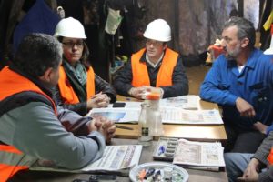 Encuentro del PP con los mineros encerrados