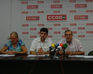 Rueda de prensa de CCOO