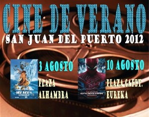 Cartel Cine de Verano 2012 en San Juan