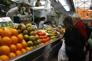 El Mercado del Carmen a plena actividad.