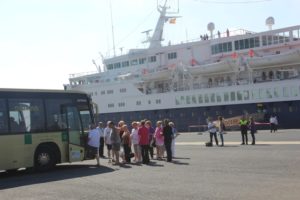 Llegada crucero OceanCountess Puerto Huelva