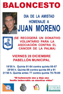 cartel Dia de Amistad homenaje a Juan Moreno