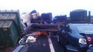 Espectacular imagen del accidente en la A 49