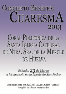 Cartel Concierto Cuaresma 2013