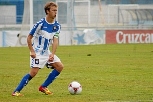 Jorge Merino, autor de dos goles para el Recre B. (Celia HK) 