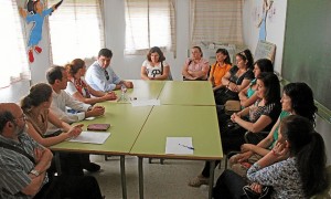 Gabriel Cruz en colegio Tres Carabelas.