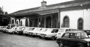 Imagen de la antigua estación de Zafra en Huelva.