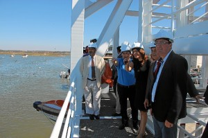 La delegada del Gobierno, en Isla Cristina.