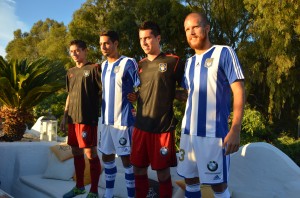 Nuevas camisetas del Recreativo de Huelva.