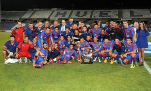 El Levante, campeón del XLIX Trofeo Colombino de fútbol. (Espínola)