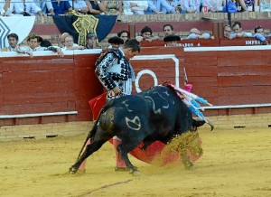 Un momento de la tarde en la Merced. (Gilberto/ambitotoros.com).