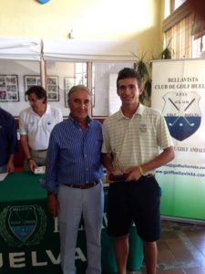 Carlos Leandro, ganador del Trofeo Colombino de golf.