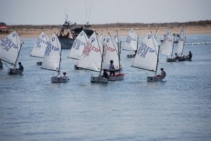 Campeonato de España de óptimist en Punta Umbría.