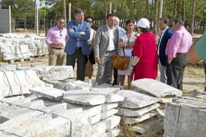 Visita a la reanudación de las obras.