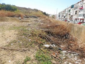 Imagen tomada en la barriada del Carmen y cedida por el PSOE.