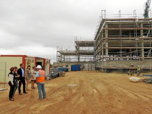 Las obras del nuevo colegio cumplen sus plazos.