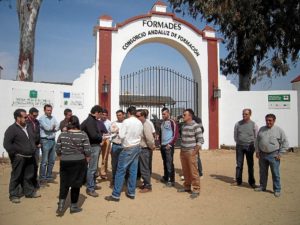 Imagen de archivo de una protesta de proveedores ante Formades.