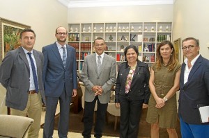 Participantes en la comisión entre el Patronato y el Puerto.