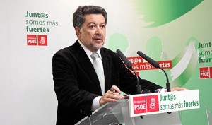 Javier Barrero en rueda de prensa.