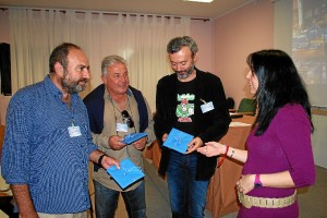 Presentación del libro en la prisión provincial de Huelva.