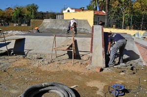 Obras del Skate Park.