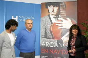 Presentación de la gira de Arcángel por la provincia de Huelva.