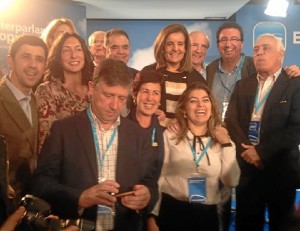 Foto de familia de los integrantes de la interpalamentaria del PP de Huelva.