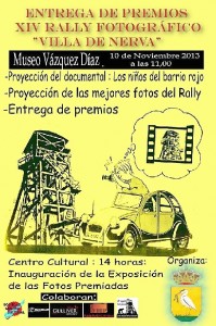 Cartel del acto en Nerva.