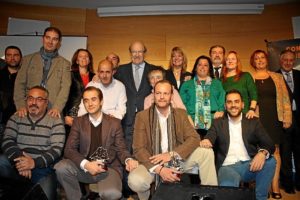 Foto de familia tras la entrega de los premios.