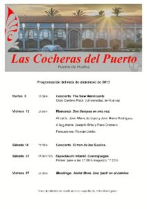 Programación de las Cocheras del Puerto en diciembre.