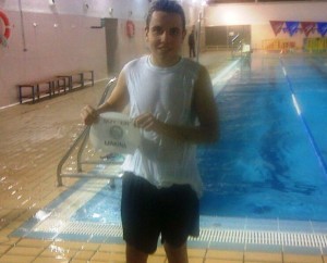 Pablo Vázquez, nadador del Club Natación Huelva.