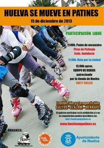 Cartel de Huelva se mueve en patines.