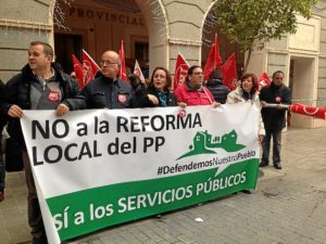 Protesta de UGT.