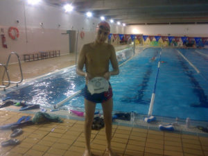 Rafael Chacón, nadador del Club Natación Huelva.