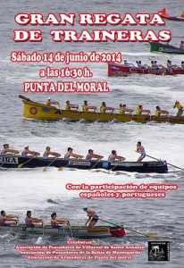 Regata de traineras en Punta del Moral