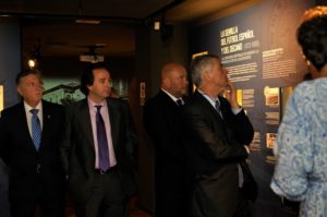 Ángel María Villar, presidente de la RFEF, en la inauguración del Museo del Recreativo.