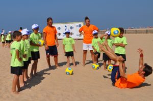 Campus de fútbol playa Ramiro Amarelle.