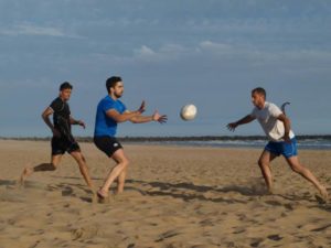 Rugby playa en Punta Umbría.