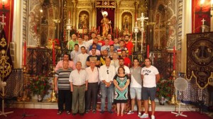 Ofrenda floral del CD San Juan.