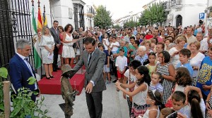 Acto inaugural de la escultura