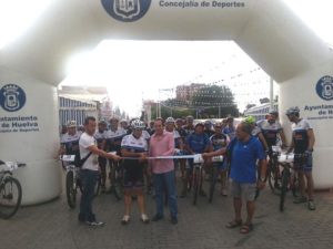 Salida de la I Ruta Cicloturista Ciudad de Huelva.