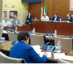 Plataforma Recupera Tu Ria en Parlamento Andaluz01