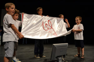 Bandera del centenario de La Palma CF.