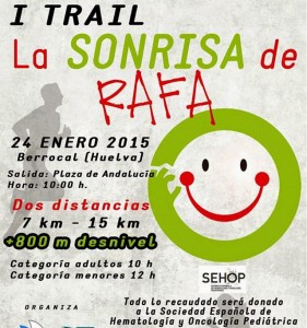 Cartel de la Carrera Benéfica en Berrocal.