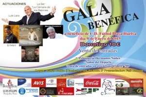 Cartel de la Gala del CD Fútbol Playa de Huelva.